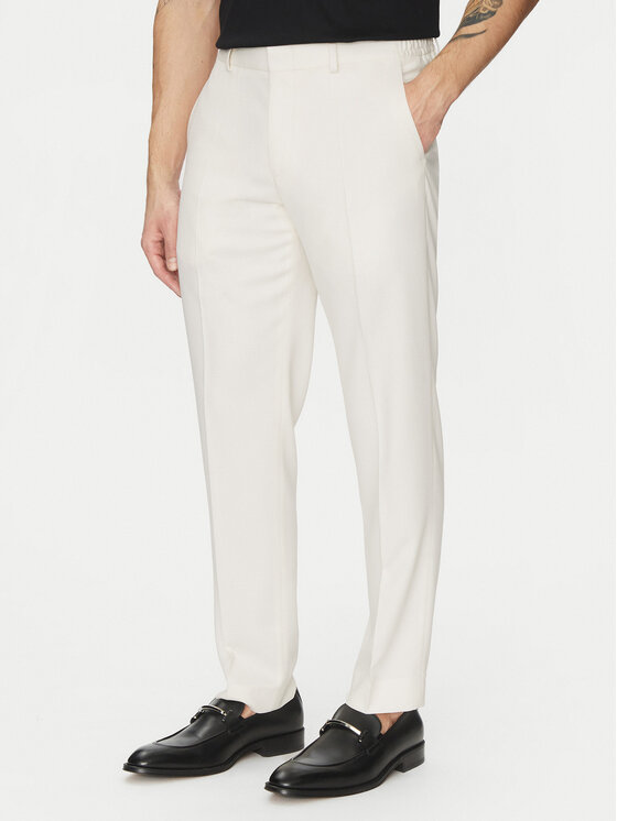 Michael Kors Michael Kors Společenské kalhoty MK0SP01067 Écru Regular Fit