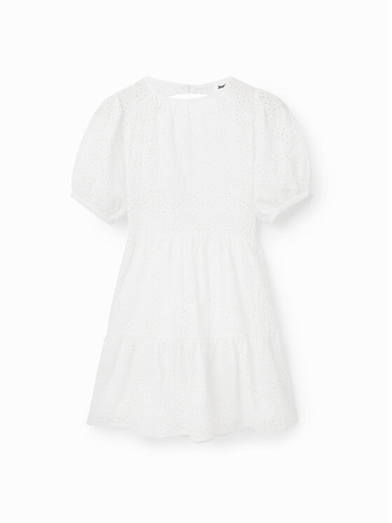 Desigual Desigual Vestito da giorno Limon 23SWVW85 Bianco Regular Fit