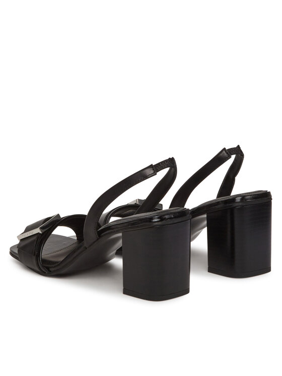 Calvin Klein Calvin Klein Szandál Heel Sandal 70 W/Buckle - Lth HW0HW02456 Fekete