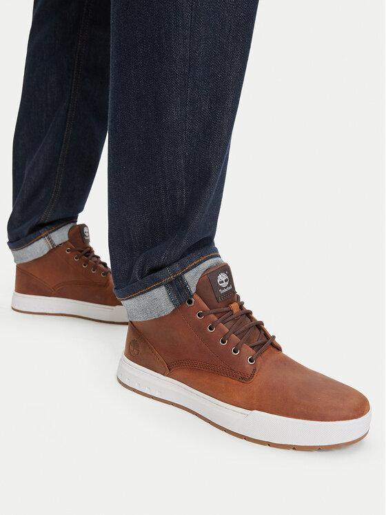 Timberland Timberland Trzewiki Maple Grove Lthr Chk TB0A297Q3581 Brązowy