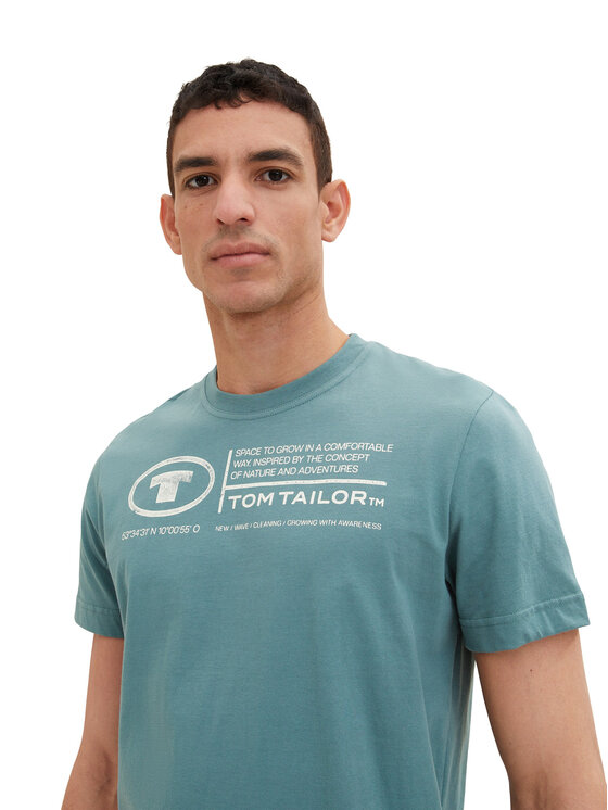 Tom Tailor Tom Tailor T-krekls 1035611 Zaļš Regular Fit