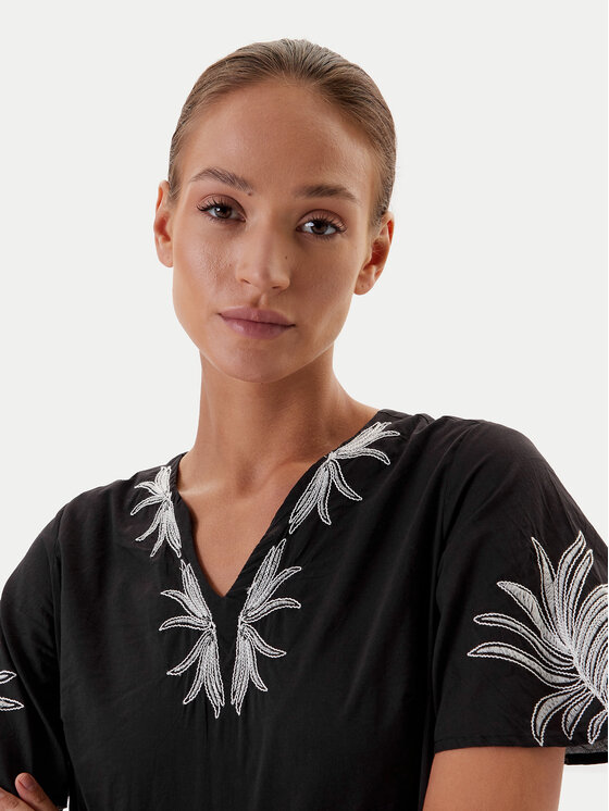 TATUUM Tatuum Letné šaty Ayo T2509.202 Čierna Relaxed Fit