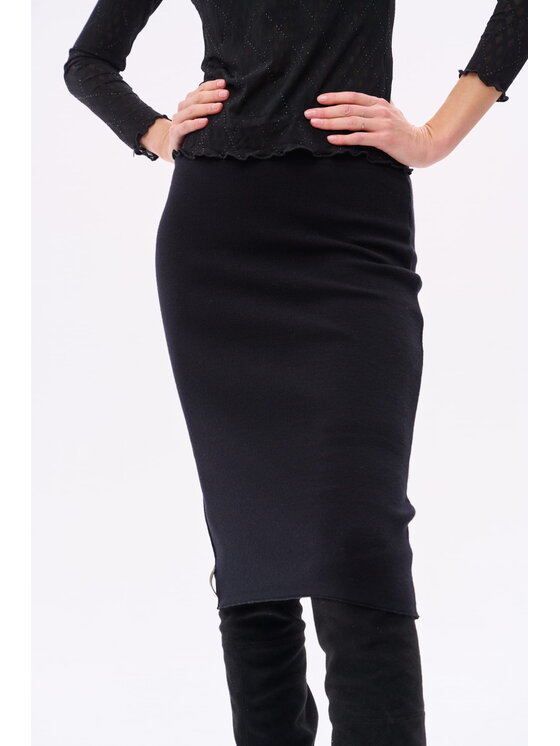 blue shadow blue shadow Spódnica Lyly Czarny Regular Fit