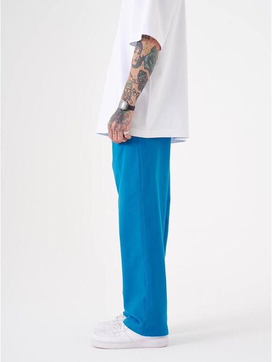 Machinist Machinist Spodnie materiałowe Spodnie Materiałowe Loose Fit Męskie Niebieskie Machinist Comfort S Niebieski Regular Fit