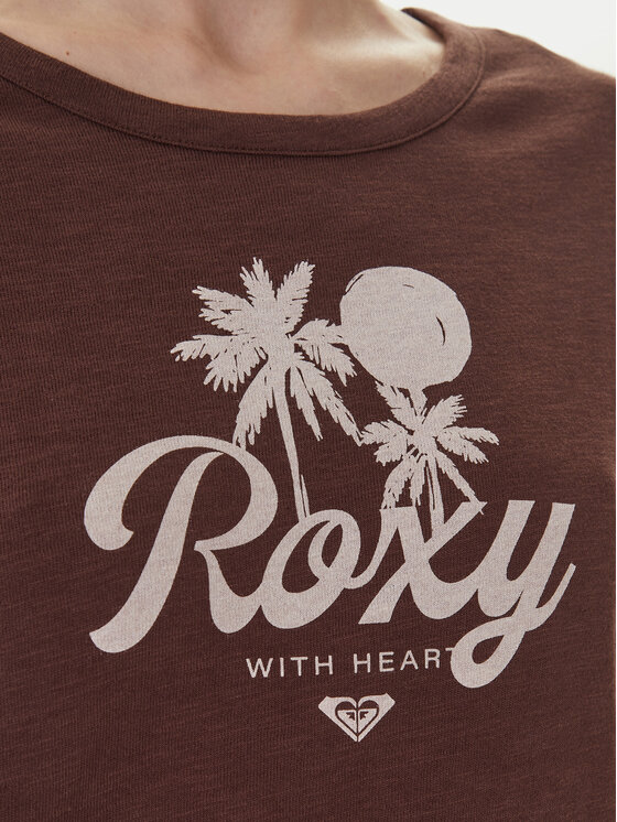 Roxy Roxy Marškinėliai Oceanwave ERJZT06096 Smėlio Loose Fit