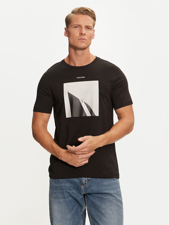 Calvin Klein Calvin Klein T-Shirt City Photo K10K113597 Schwarz Regular Fit
