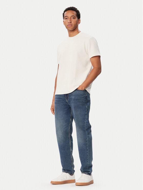 Guess Guess Marškinėliai M6BP31 K6723 Kreminė Regular Fit