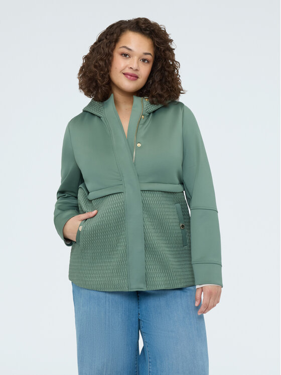 Fiorella Rubino Fiorella Rubino Giubbotto piumino F041T001472N035 Verde A-Line Fit