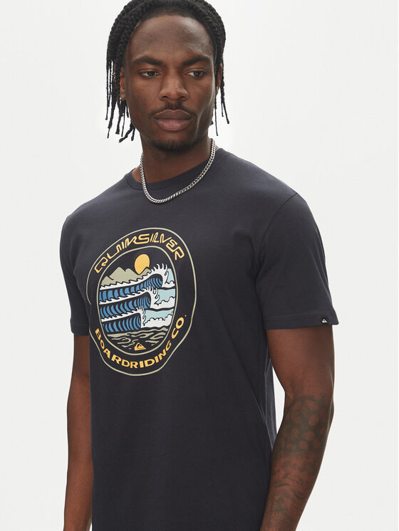 Quiksilver Quiksilver T-Shirt Ev Three Seas Ss EQYZT08051 Granatowy Regular Fit