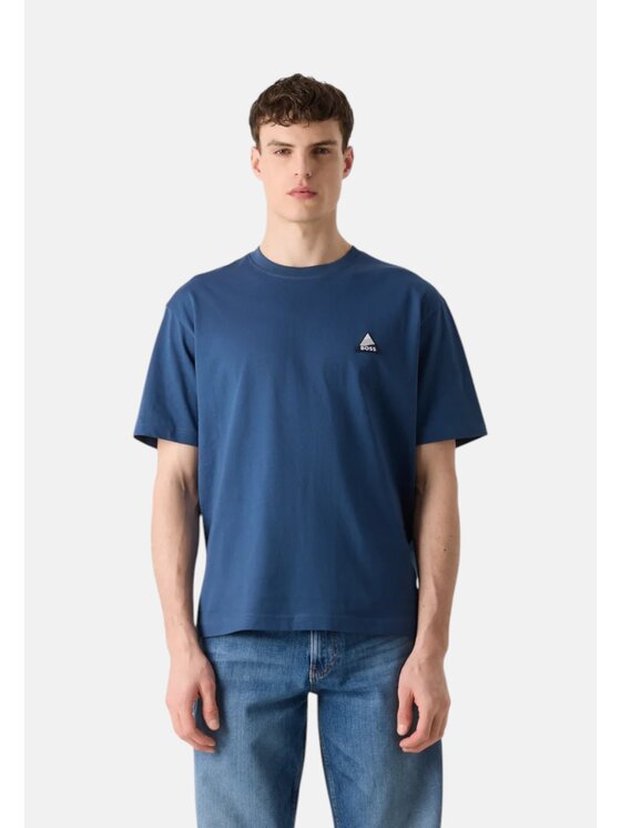 BOSS BOSS T-shirt q-roa-35441 Blu Regular Fit