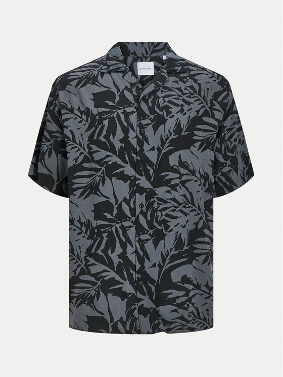 Jack & Jones Jack & Jones Košile Monochrome Resort 12249210 Šedá Relaxed Fit