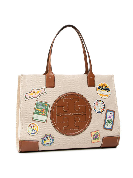 Tory Burch Handtasche Ella Patches Tote 64940 Beige Modivo.de