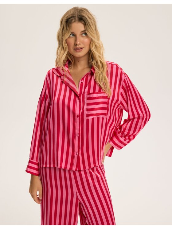 Esotiq Esotiq Piżama 44102 Różowy Regular Fit