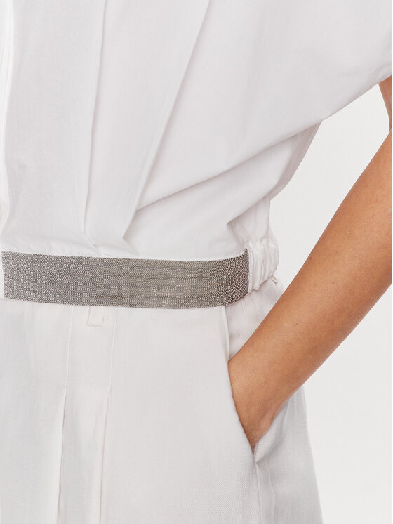 Fabiana Filippi Fabiana Filippi Koszula CAD273W356 Biały Regular Fit