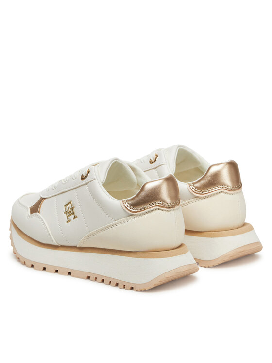 Tommy Hilfiger Tommy Hilfiger Sneakersy Low Cut Lace-Up Sneaker T3A9-33759-1355 M Biały