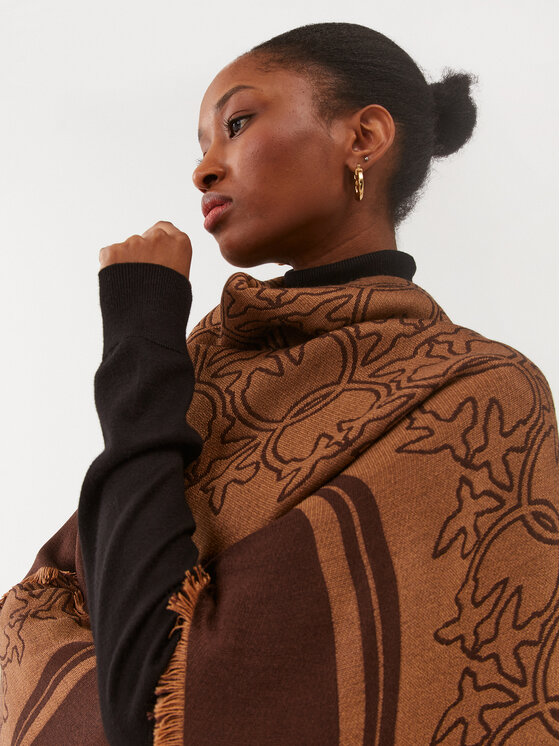 PINKO Pinko Poncho Megabit 101871 A15W Marrone Regular Fit