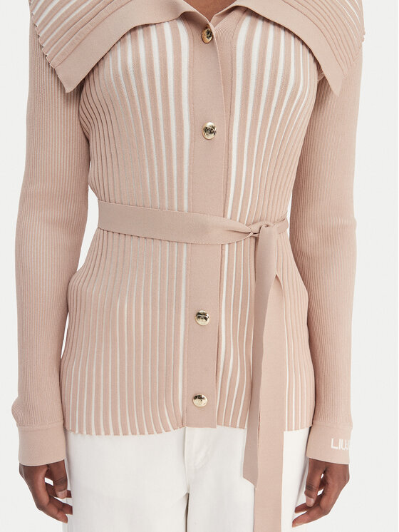 Liu Jo Sport Liu Jo Sport Strickjacke TA6116 MS55N Beige Regular Fit