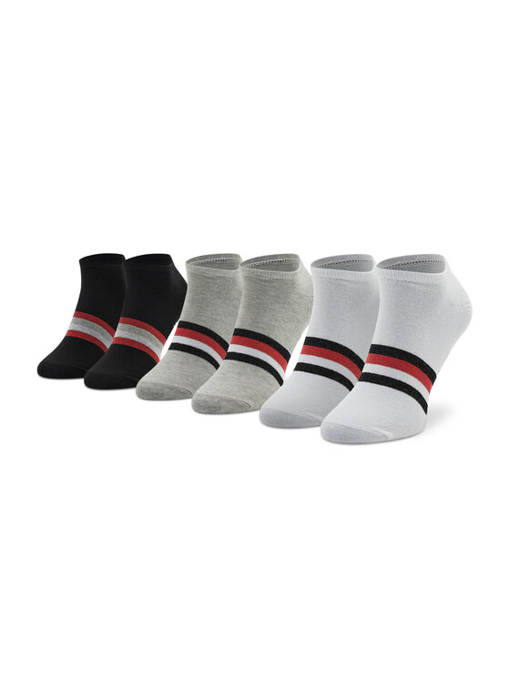 Champion Комплект 3 чифта къси чорапи унисекс U20012 WW001 Бял