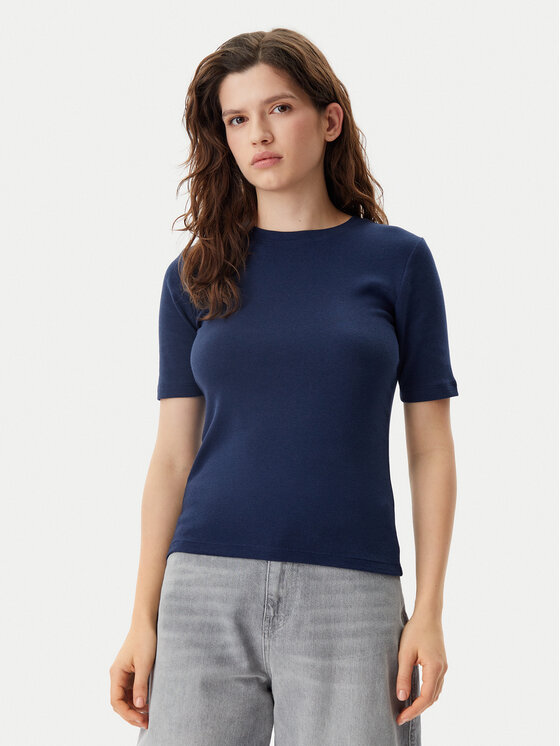 Gap Gap T-Shirt 679172-02 Tmavomodrá Stretch Fit