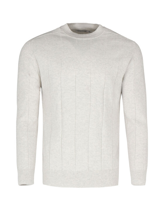 Volcano Volcano Sweter S-KING Szary Regular Fit
