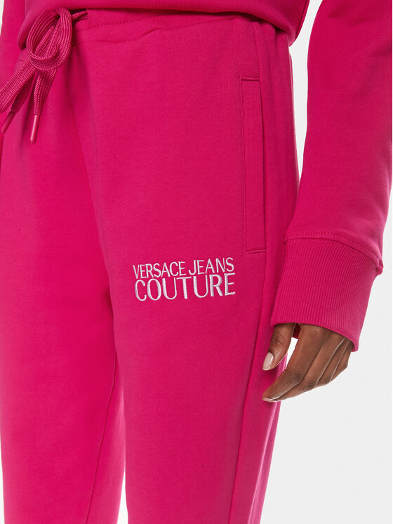 Versace Jeans Couture Versace Jeans Couture Teplákové kalhoty 76HAAT01 Růžová Regular Fit