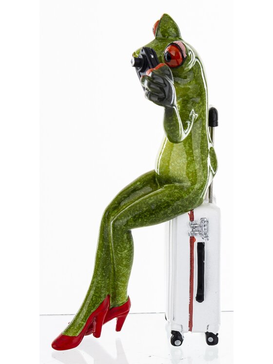 MIAhome MIAhome Figurka żabka FROGG turystka Zielony