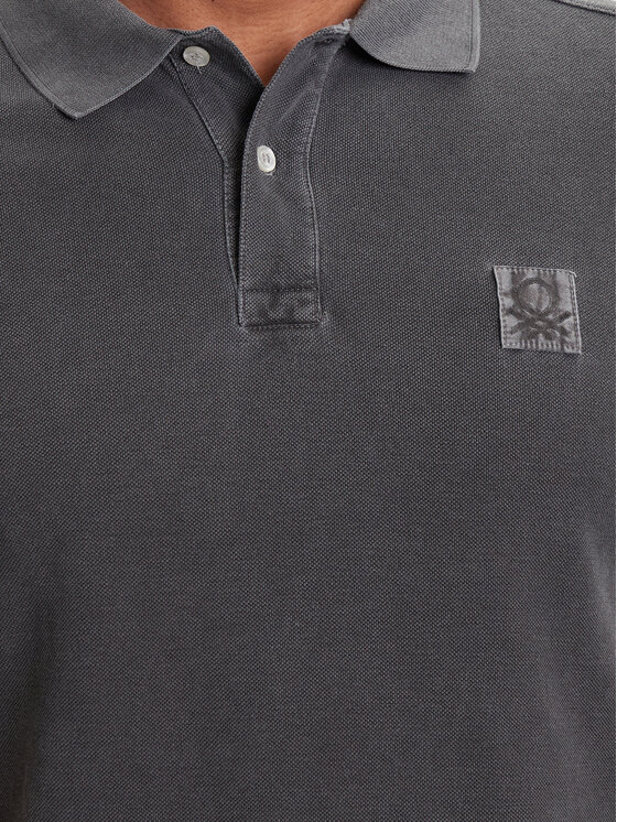 United Colors Of Benetton United Colors Of Benetton Polo 3089U302D Szary Regular Fit