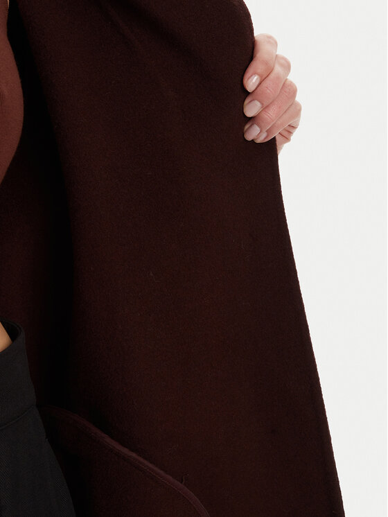 STAUD STAUD Volneni plašč Chrysalis R24F8112WL Bordo rdeča Regular Fit