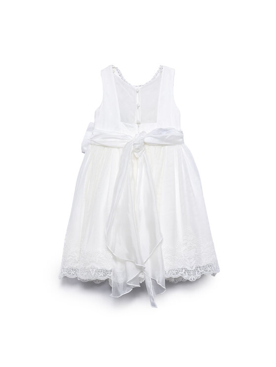 Abel & Lula Abel & Lula Елегантна рокля 5051 Бял Regular Fit