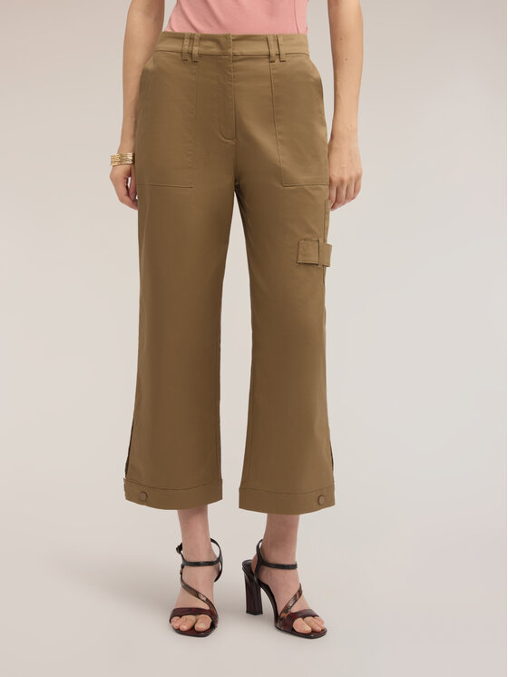 Motivi Motivi Pantaloni di tessuto P02CQ004638N022 Marrone Regular Fit