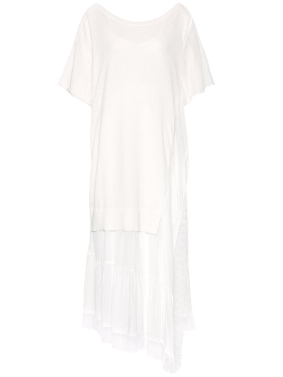 TWINSET TWINSET Ежедневна рокля 211TT3151 Бял Regular Fit