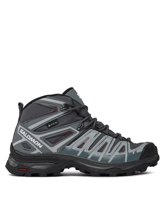 Salomon Pārgājienu apavi X Ultra Pioneer Mid GORE-TEX L47170500 Pelēks