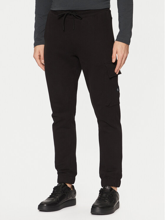 Calvin Klein Jeans Męskie Spodnie dresowe, rozmiar M, Czarne, J30J326762