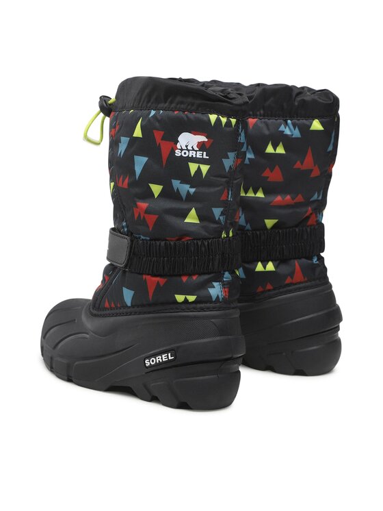 Sorel Sorel Μπότες Χιονιού Youth Flurry Print NY3504 Μαύρο