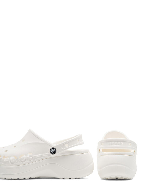 Crocs Crocs Şlapi C-BAYA PLATFORM CLOG 208186-100 Alb