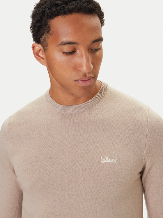 Guess Guess Džemperis M5YR26 Z0122 Bēšs Slim Fit