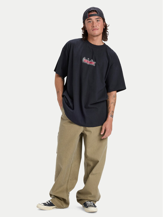 Quiksilver Quiksilver Póló Mercury Double Up EQYZT08167 Szürke Regular Fit