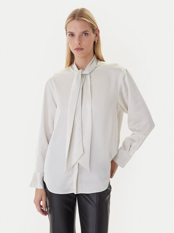 Calvin Klein Calvin Klein Bluse LV044D125G Beige Regular Fit