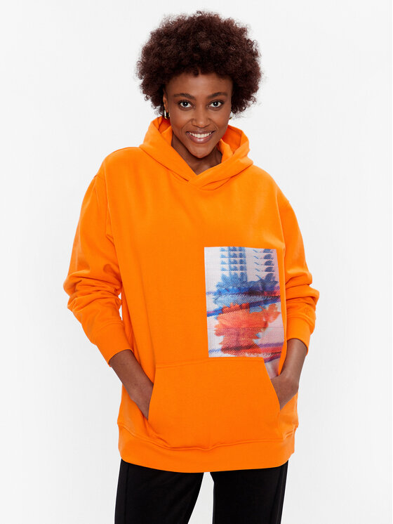Calvin Klein Jeans Calvin Klein Jeans Džemperis J20J221153 Oranžinė Oversize