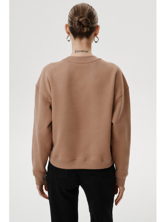 MARI PRETI MARI PRETI Felpa Velena Beige Regular Fit