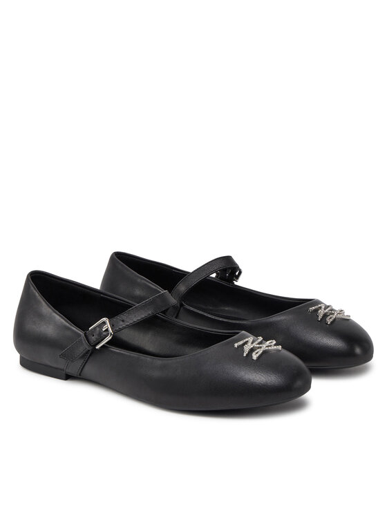 KARL LAGERFELD KARL LAGERFELD Baleriny Karo KL40121S Czarny