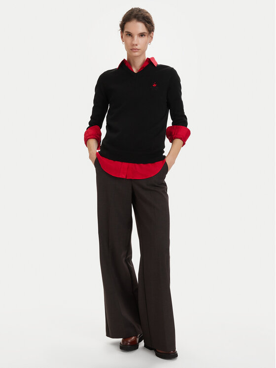 Beverly Hills Polo Club Beverly Hills Polo Club Пуловер P-SS26W-M536563 Черен Regular Fit