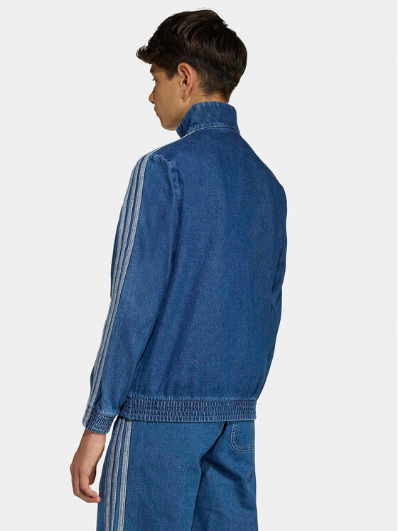 adidas adidas Geacă de blugi Firebird KE2849 Albastru Loose Fit