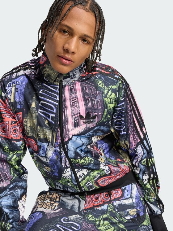 adidas adidas Wiatrówka 153573 Kolorowy Loose Fit