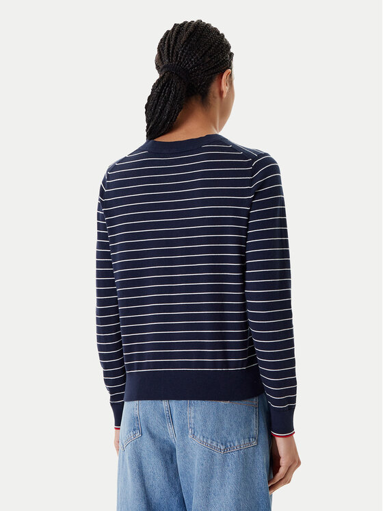 Tommy Hilfiger Tommy Hilfiger Kardigan WW0WW42370 Granatowy Regular Fit