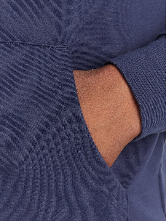 Wrangler Wrangler Felpa SIGN OFF HOODIE Blu scuro Regular Fit