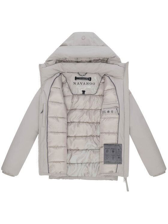 Navahoo Navahoo Kurtka zimowa Blütenlicht Szary Regular Fit