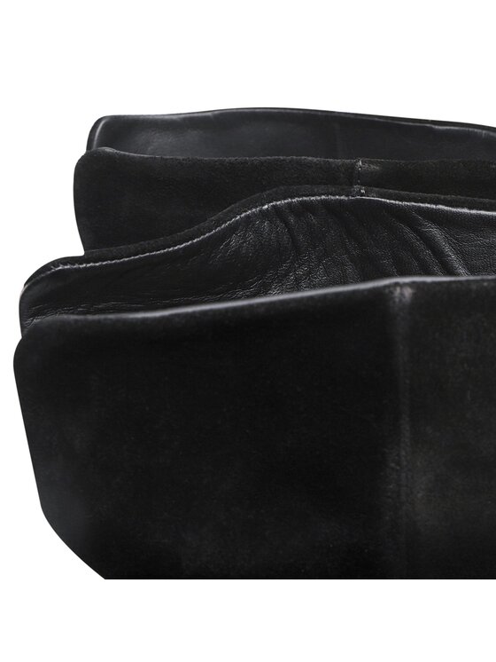 Tommy Hilfiger Tommy Hilfiger Μπότες Th Belt Suede Overknee Boot FW0FW06767 Μαύρο