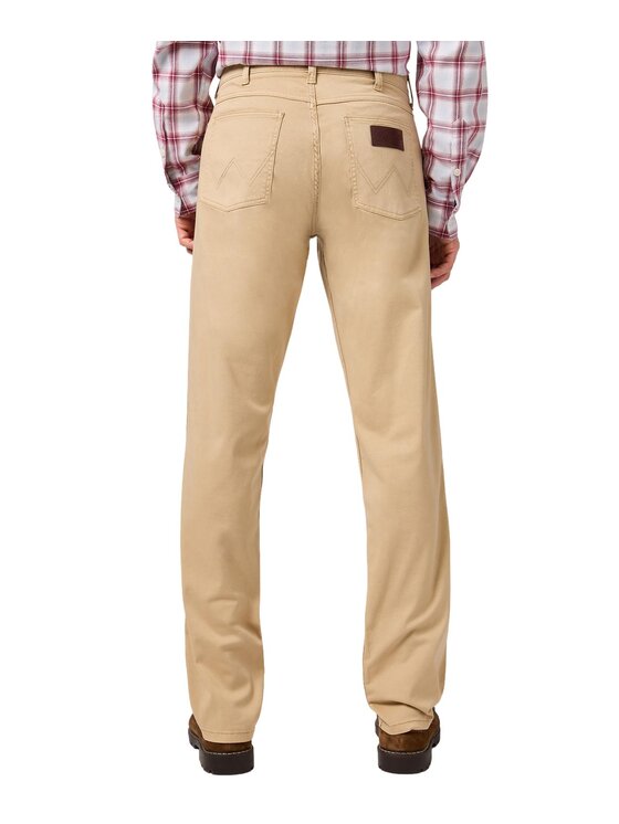 Wrangler Wrangler Spodnie materiałowe 112362345 Beżowy Straight Fit