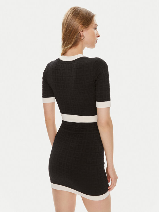 Elisabetta Franchi Elisabetta Franchi Φόρεμα κοκτέιλ AM-81B-42E3-V450 Μαύρο Slim Fit